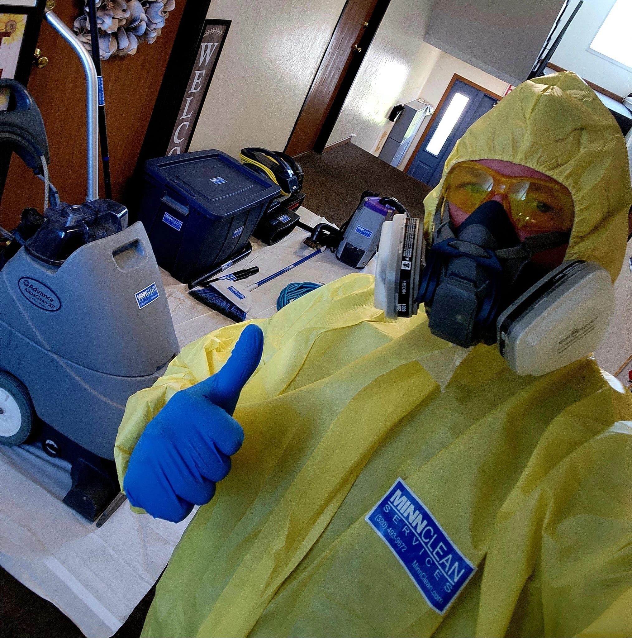 Professional cleaning work